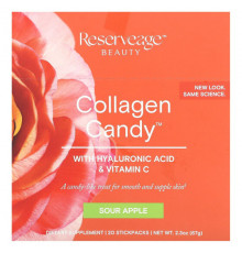 Reserveage Nutrition, Collagen Candy, кислое яблоко, 20 пакетиков по 3,35 г (0,1 унции)