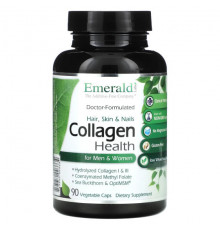 Emerald Laboratories, Collagen Health для мужчин и женщин, 90 растительных капсул