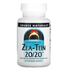 Source Naturals, Zea-Tein 20/20, 60 вегетарианских капсул