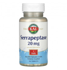 Serrapeptase, 20 mg, 90 Tablets