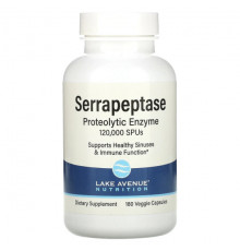 Serrapeptase, Proteolytic Enzyme, 120,000 SPUs, 30 Veggie Capsules