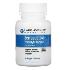 Serrapeptase, Proteolytic Enzyme, 120,000 SPUs, 30 Veggie Capsules