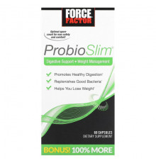 ProbioSlim, Digestive Support + Weight Management, 60 Capsules