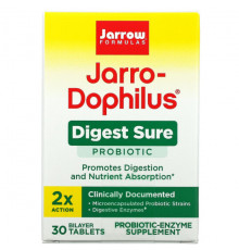 Vegan Jarro-Dophilus, Digest Sure, 5 Billion CFU, 30 Tablets