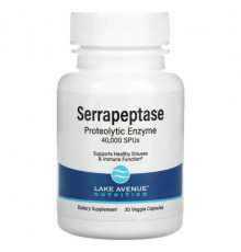 Serrapeptase, Proteolytic Enzyme, 40,000 SPUs, 30 Veggie Capsules