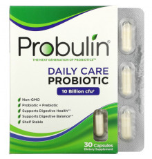 Probulin, Daily Care, пробиотик, 10 млрд КОЕ, 30 капсул