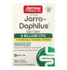 Jarrow Formulas, Jarro-Dophilus Gut Calm, 30 вегетарианских капсул с отсроченным высвобождением