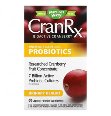 Nature's Way, CranRx, уход для женщин с пробиотиками, 60 капсул