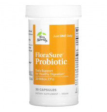 Terry Naturally, FloraSure Probiotic, 20 млрд КОЕ, 30 капсул