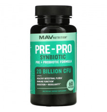 Pre-Pro Synbiotic, Pre + Probiotic Formula, 20 Billion CFU, 60 Capsules