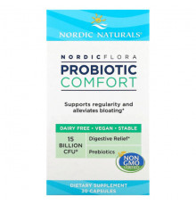 Nordic Naturals, Nordic Flora Probiotic, Comfort, 15 млрд КОЕ, 30 капсул