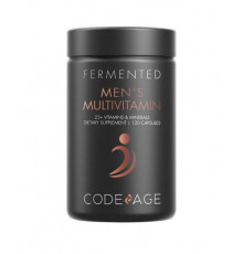 Men's Fermented Multivitamin, 25+ Vitamins & Minerals, Probiotics, Digestive Enzymes, Daily Supplement - 120ct