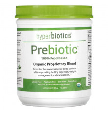 Hyperbiotics, Prebiotic, органическая патентованная смесь, 375 г (13,23 унции)