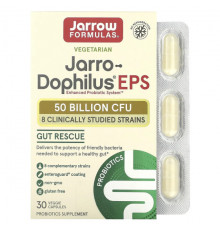 Jarrow Formulas, Jarro-Dophilus EPS, 50 млрд, 30 вегетарианских капсул Enteroguard