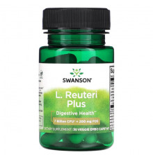 Swanson, Ацидофильные лактобактерии (L. acidophilus), Reuteri Plus, 30 вегетарианских капсул для ЭМБО