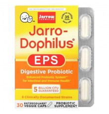 Jarrow Formulas, Jarro-Dophilus, ЭПС, пищеварительный пробиотик, 5 млрд КОЕ, 30 растительных капсул Enteroguard