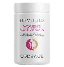 Women's Fermented Multivitamin, 25+ Vitamins & Minerals, Probiotics, Digestive Enzymes, Daily Supplement - 120ct