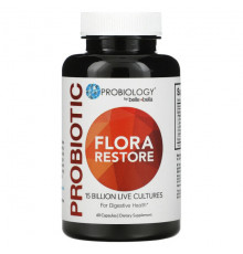 Probiotic, Flora Restore, 15 Billion Live Cultures , 60 Capsules