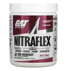 GAT, Sport, NITRAFLEX, со вкусом фруктового пунша, 312 г (11 унций)