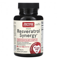 Jarrow Formulas, Resveratrol Synergy, веганский ресвератрол, 60 таблеток