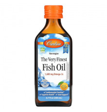 Carlson, The Very Finest Fish Oil, натуральный апельсин, 200 мл (6,7 жидк. Унции)