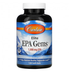 Carlson, Elite EPA Gems, 1000 мг, 120 капсул