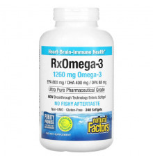 RxOmega-3, 1,260 mg, 60 Softgels (630 mg per Softgel)