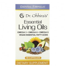 Dr. Ohhira's, Essential Formulas Inc., Незаменимые живые масла, 60 капсул