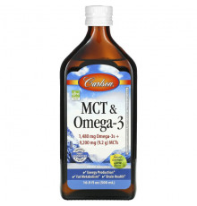 MCT & Omega-3, Natural Lemon Lime, 6.7 fl oz (200 ml)