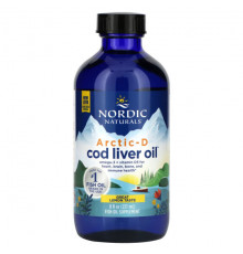 Nordic Naturals, Arctic-D Cod Liver Oil, масло печени арктической трески, со вкусом лимона, 237 мл (8 жидк. унций)