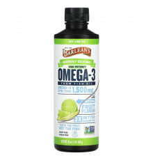 Seriously Delicious, Omega-3 Fish Oil, High Potency, Key Lime Pie, 1,500 mg, 16 oz (454 g)