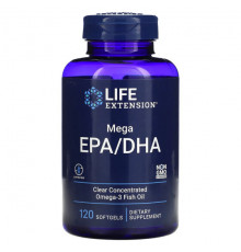 Life Extension, Mega EPA/DHA, 120 капсул