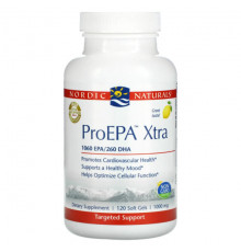 Nordic Naturals, ProEPA Xtra, лимон, 1000 мг, 120 мягких таблеток