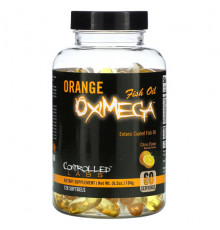 Controlled Labs, Orange OxiMega, рыбий жир, с цитрусовым вкусом, 120 капсул