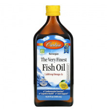 Carlson, Norwegian, The Very Finest Fish Oil, Natural Mixed Berry, 1,600 mg, 6.7 fl oz (200 ml)