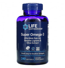 Life Extension, Super Omega-3, 60 мягких таблеток