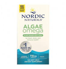 Nordic Naturals, Омега-3 из Водорослей, 357.5 мг, 60 капсул