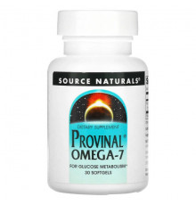 Source Naturals, Provinal омега-7, 30 капсул