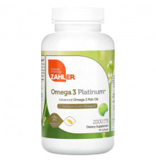 Zahler, Omega 3 Platinum, рыбий жир с омега-3, улучшенная формула, 1000 мг, 90 капсул