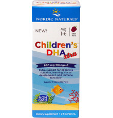 Nordic Naturals, Children's DHA Xtra, для детей возрастом 1–6 лет, вкус ягодного пунша, 880 мг, 60 мл (2 жидк. унции)