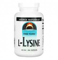 Source Naturals, L-лизин, 500 мг, 200 капсул