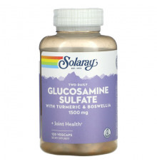 Two Daily Glucosamine Sulfate with Turmeric & Boswellia, 1,500 mg, 120 VegCaps