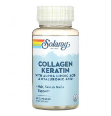 Collagen Keratin with Alpha Lipoic Acid & Hyaluronic Acid, 60 Capsules