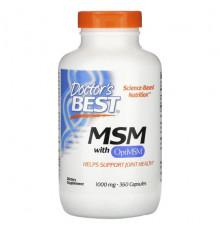 Doctor's Best, МСМ с OptiMSM, 1000 мг, 180 капсул