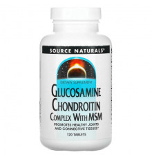 Source Naturals, Glucosamine Chondroitin Complex with MSM, 120 таблеток