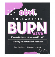 Obvi, Collagenic Burn Elite , 60 Capsules