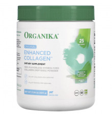 Organika, Enhanced Collagen, коллаген, оригинальный вкус, 500 г (17,64 унции)