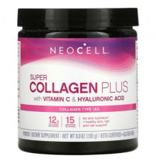 NeoCell, Super Collagen Plus, коллаген с витамином C и гиалуроновой кислотой, 195 г (6,9 унции)