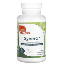 Zahler, SynerG, улучшенный сульфат глюкозамина, 120 капсул