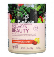 PlantFusion, Collagen Beauty, комплекс с растительными пептидами, клубничный лимонад, 180 г (6,35 унций)